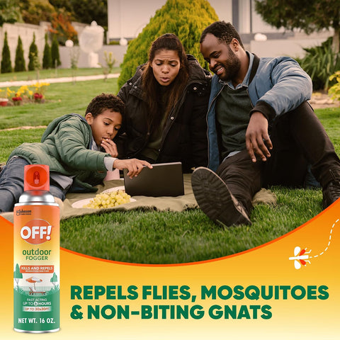 OFF! Backyard Pretreat Outdoor Mosquito Repellent Fogger, 16 oz, (2-Pack)