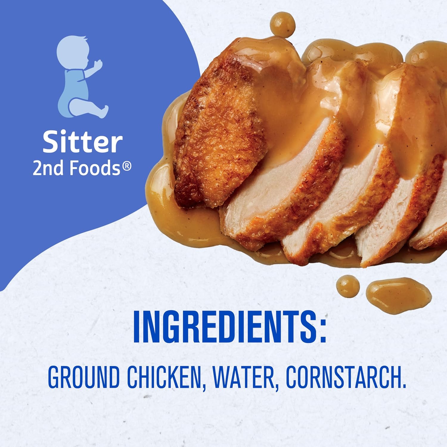 Gerber Stage 2 Chicken and Gravy Baby Food, 2.5 Oz, 10 Pack