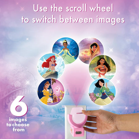 Projectables Disney Princess Night Light with Dusk to Dawn Sensor