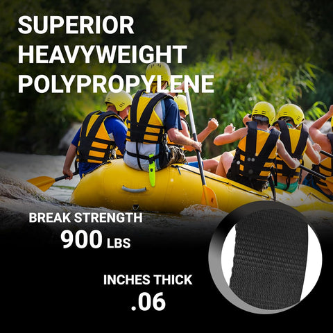 Strapworks Heavyweight Polypropylene Webbing - Heavy Duty Poly Strapping for Outdoor DIY Gear Repair