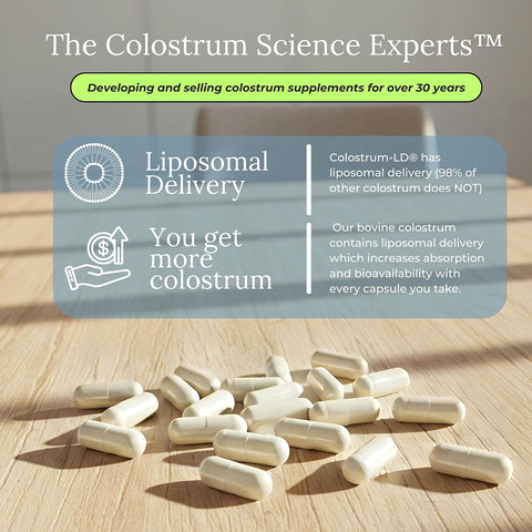 Colostrum-LD Capsules, Liposomal, Sovereign Laboratories, 240 Count