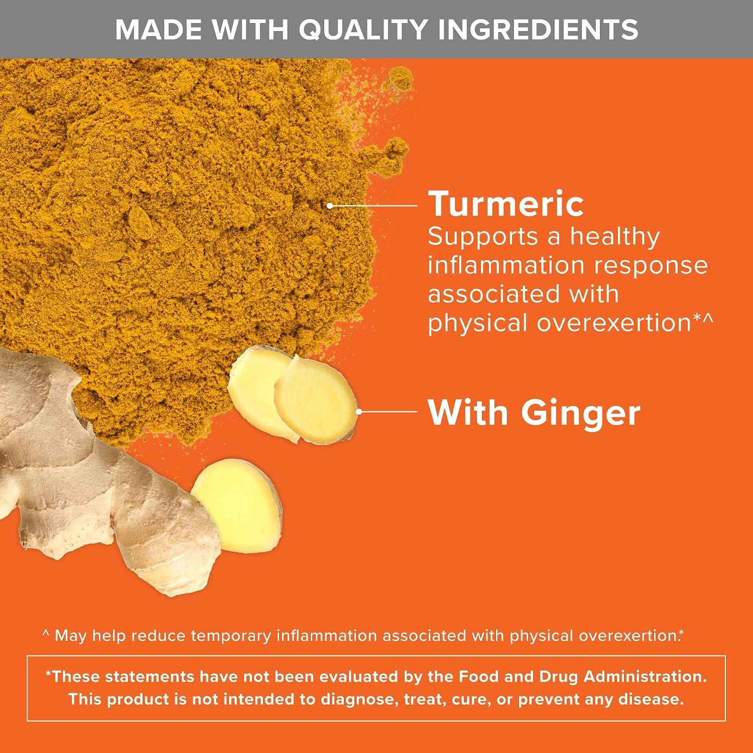 Turmeric Curcumin with Black Pepper & Ginger, 2400mg Turmeric Extract with 95% Curcuminoids, Extra Strength Supplement,