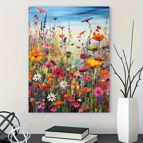 Diamond Art Painting Kits for Adults, Sea of Flowers 5D Diamond Painting