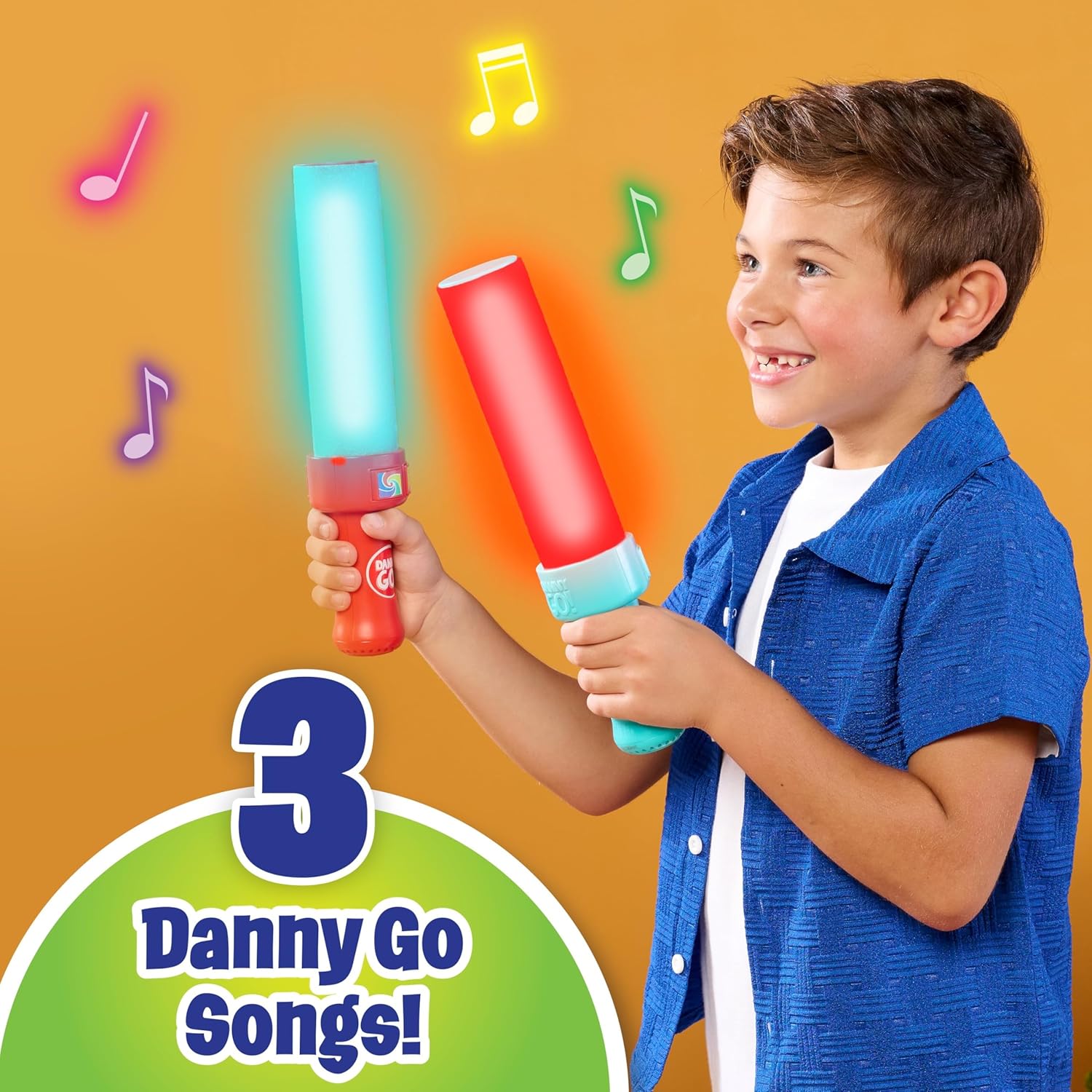 Danny Go! Color Beat Drumsticks - Light-Up Musical Drumsticks Toy
