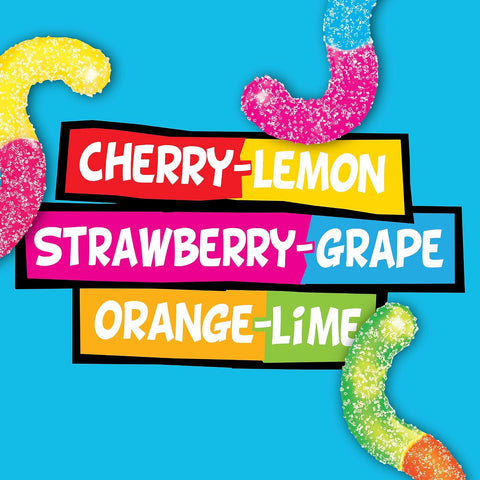 Trolli Sour Brite Crawlers Candy, Sweet & Sour Gummy Worms, 7.2 oz