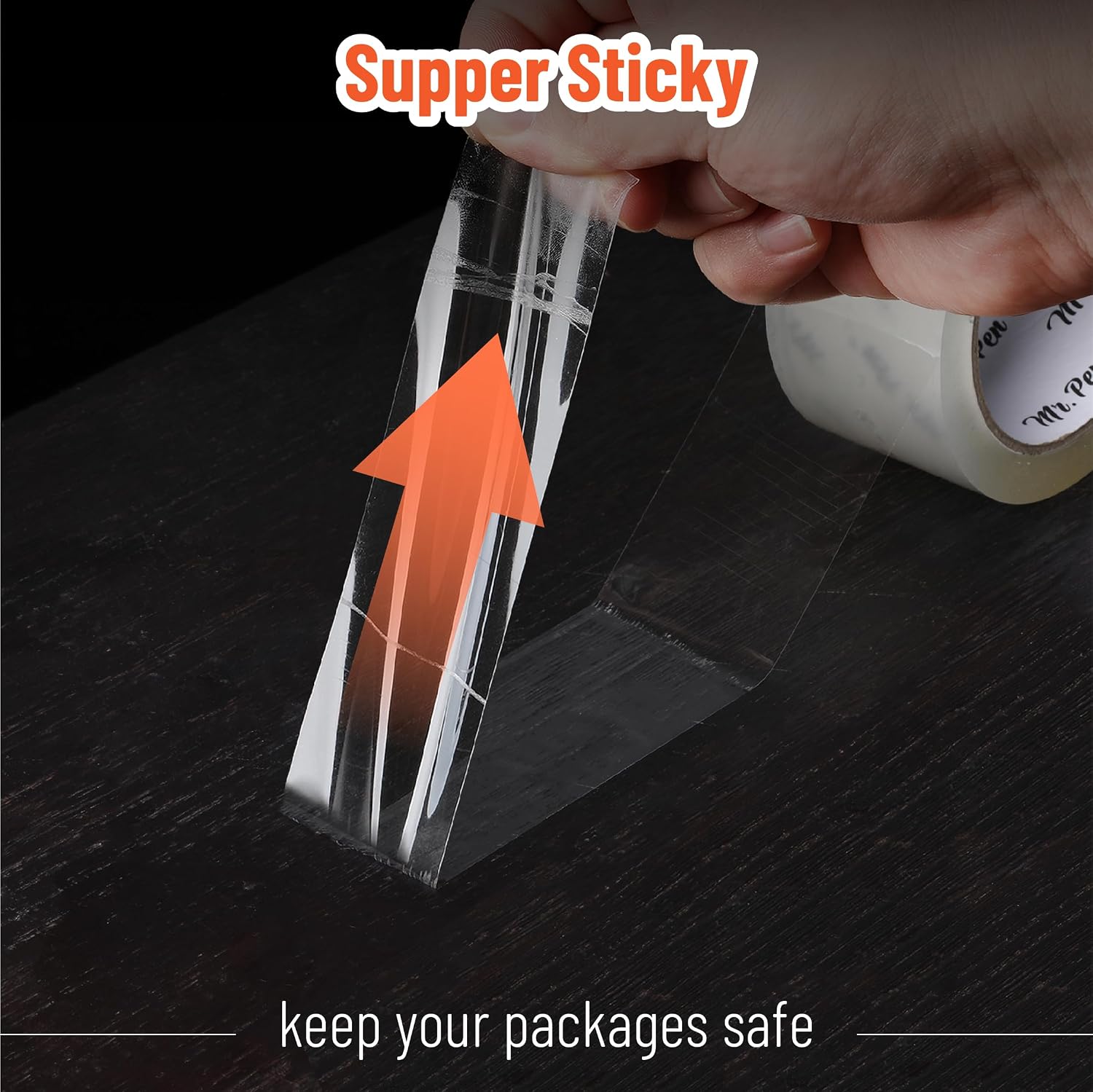 Mr. Pen- Packing Tape, 6 Pack, 2.7mil, 2' Wide, 60 Yards, Clear
