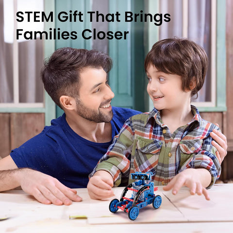 Sillbird STEM Solar Robot Building Kit, 12-in-1 Gift for Boys Ages 8-13
