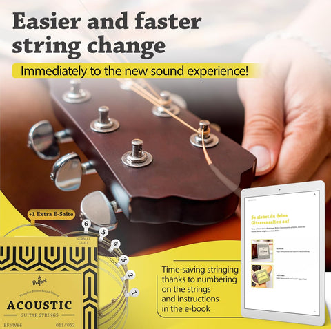 BELFORT Acoustic Guitar Strings – Phosphor Bronze 6-String Set
