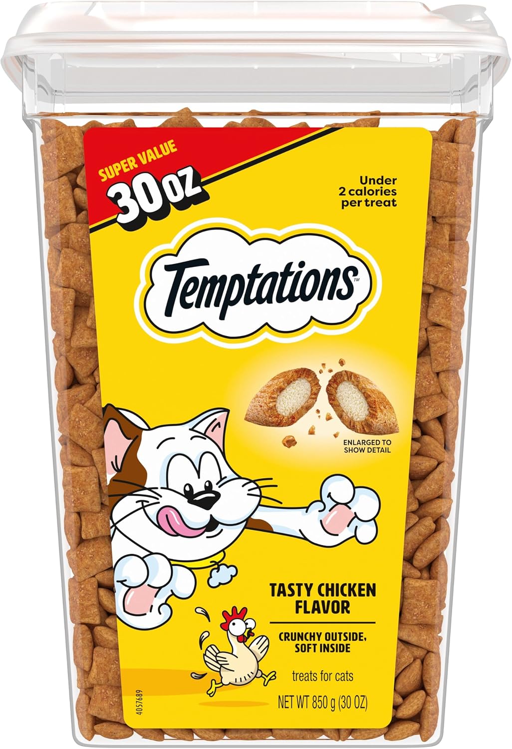 Temptations Classic Crunchy and Soft Cat Treats, Tasty Chicken, 30 oz