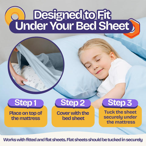 ComfyBumpy Bed Bumper for Toddlers 52" x 5" – Foam Rail Guard with Non-Slip Stability | Safer & More Secure Convex Design | Fits Twin, Full, Queen & King Mattresses