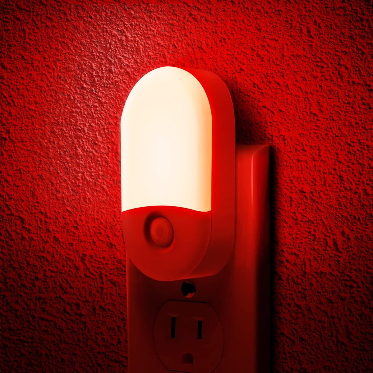 L LOHAS LED Red Night Light, Night Lights Plug into Wall[2 Pack]