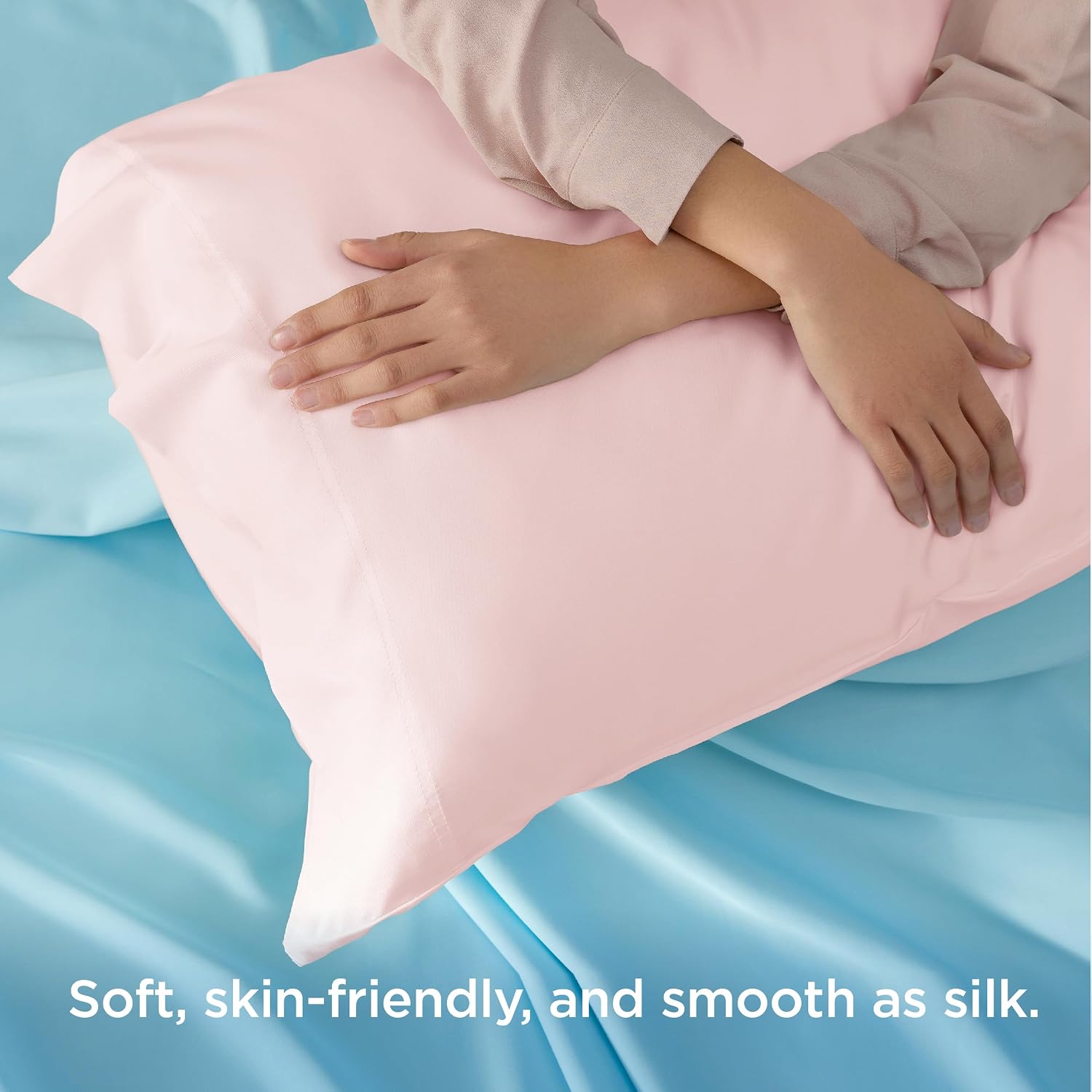 Bedsure King Size Pillow Cases Set of 2, 100% Rayon Derived from Bamboo