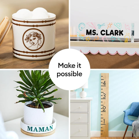 Cricut Smart Permanent Vinyl, White (13in x 5ft)