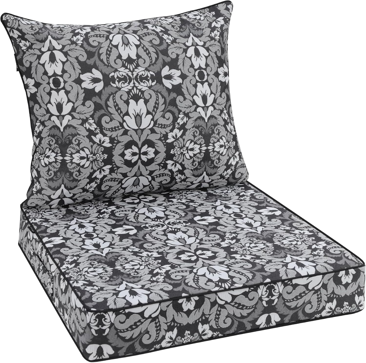 Favoyard Outdoor Deep Seat Patio Cushions Set, 24" x 24", Rainproof, Garden