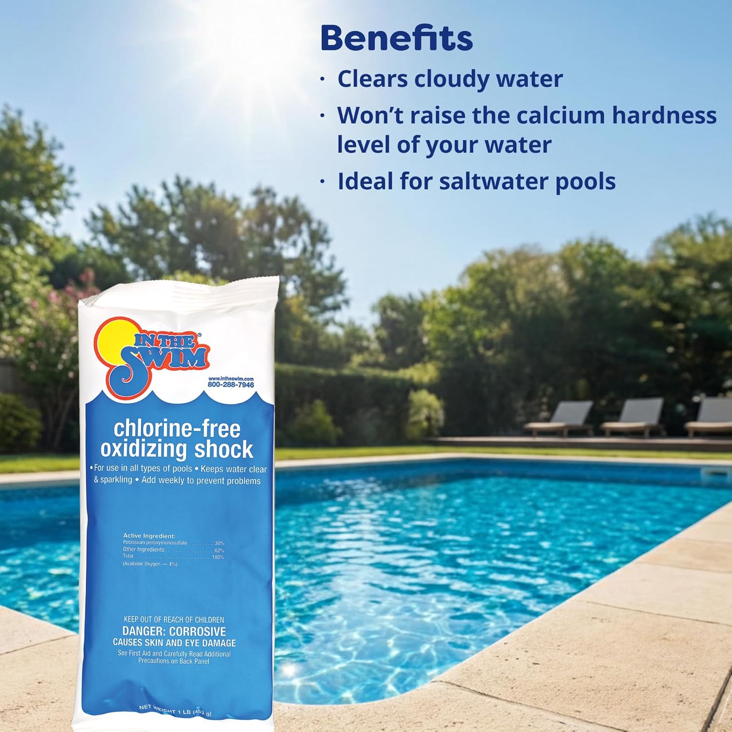 In The Swim Chlorine-Free Shock and Chlorine Tablets Exra Large Bundle