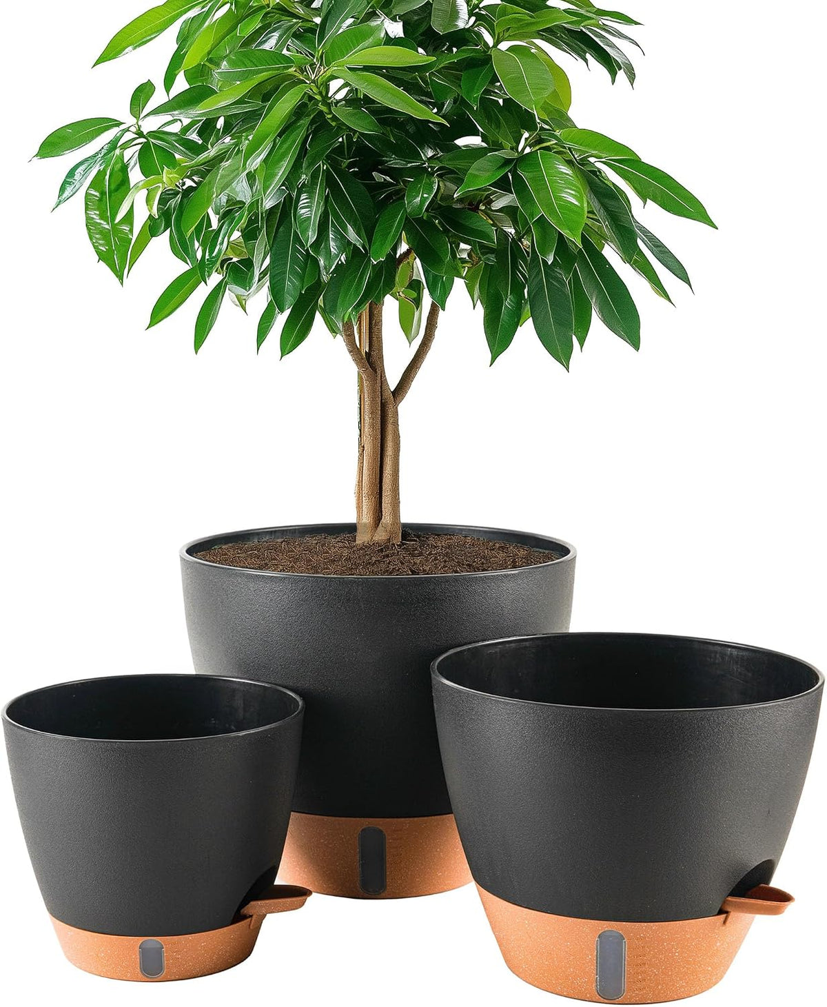 8/10/12 Inch Self Watering Pots for Indoor Outdoor Plants