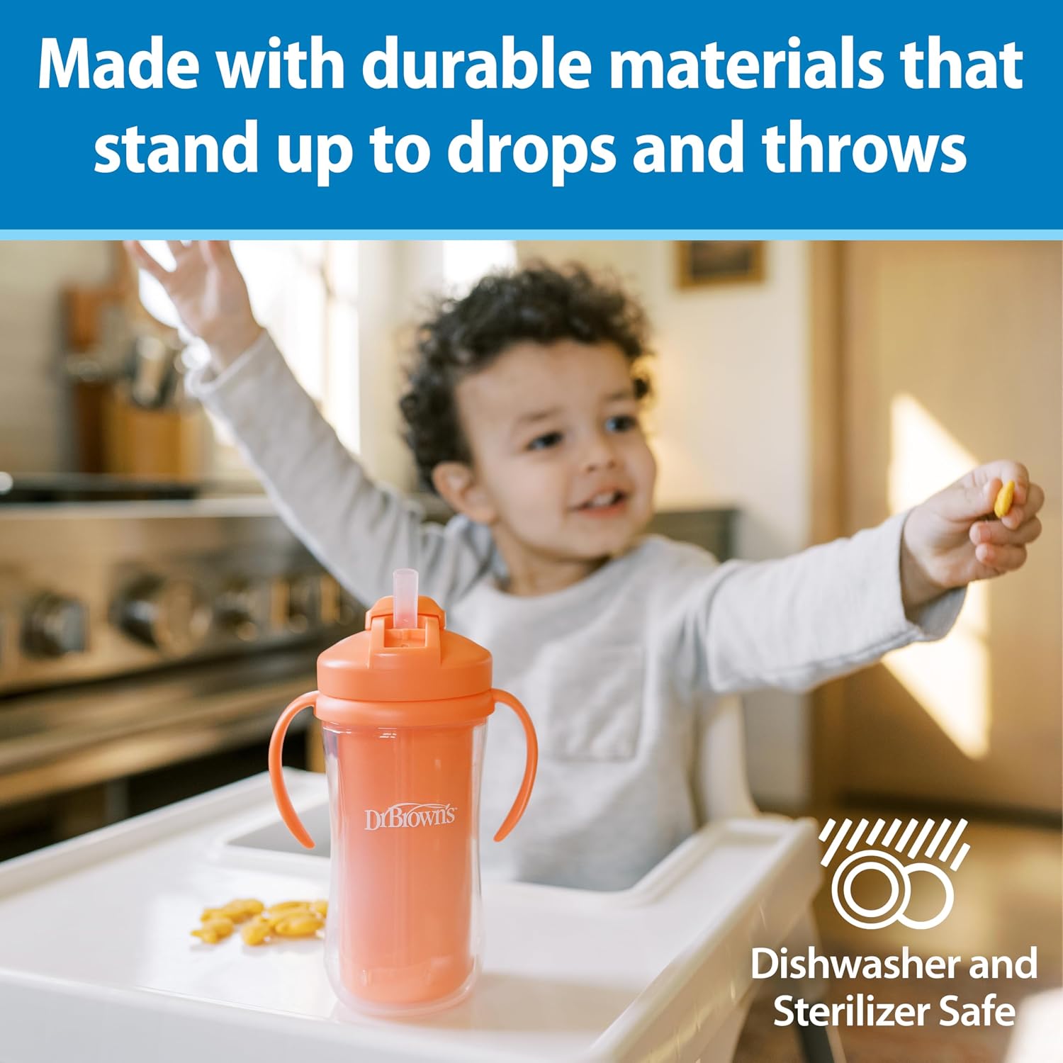 Dr. Brown's Milestones Insulated Sippy Cup, Pink & Coral, 2-Pack