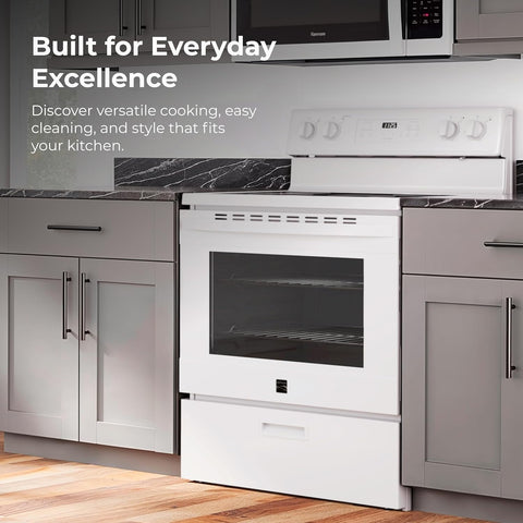 Kenmore 5.2 cu ft. Rear Control Electric Range - White