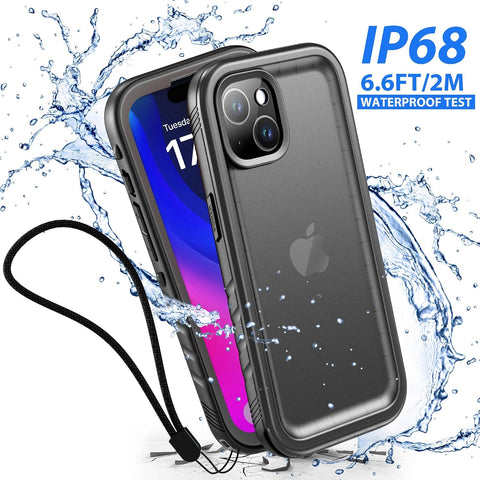 SPORTLINK for iPhone 15 Plus Waterproof Case, Black