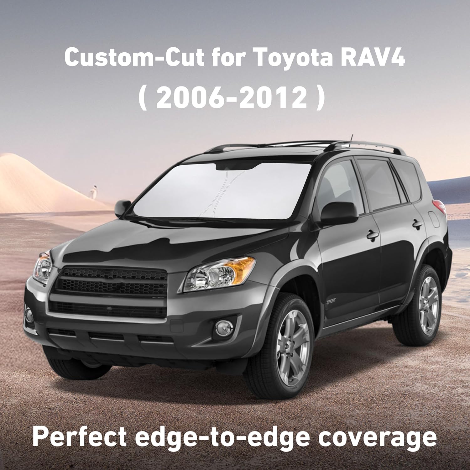 EcoNour Windshield Sunshade Compatible for Toyota RAV4 2006-2010 2011 2012