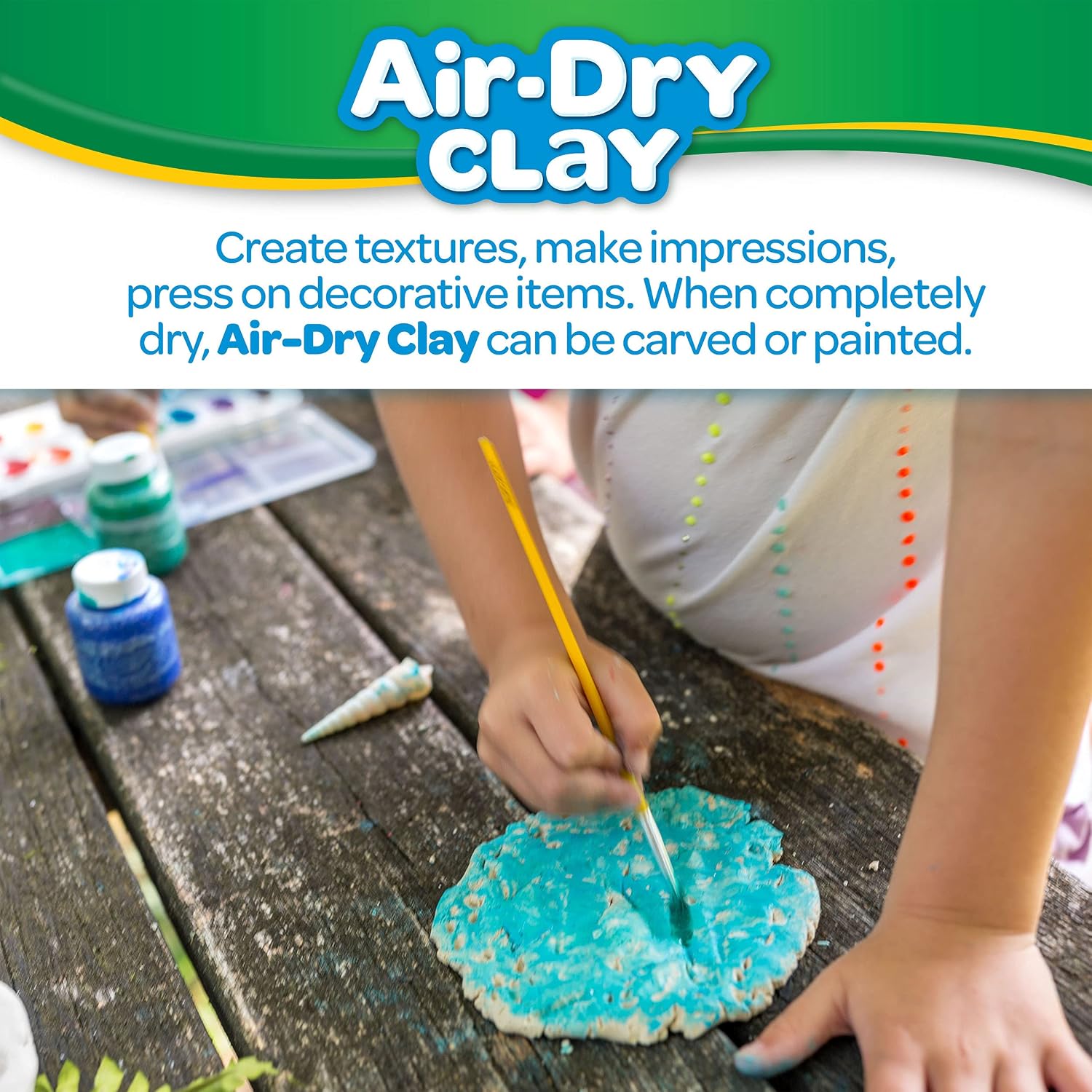 Crayola Air Dry Clay for Kids - White, 25lbs, Teacher Wishlist Supplies, Classroom Must Haves, Bulk Modeling Clay for Kids, No Bake, Sculpting & Molding Material