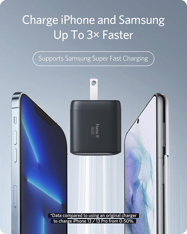 Anker Nano USB C Charger,65W GaN II PPS Fast Compact Foldable Charger for MacBook Pro, Galaxy, Dell, iPhone 17/16, iPad Pro, and More