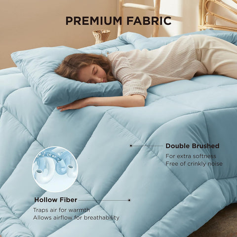 Bedsure Comforter Duvet Insert, Quilted Bedding Blanket, Oeko-TEX