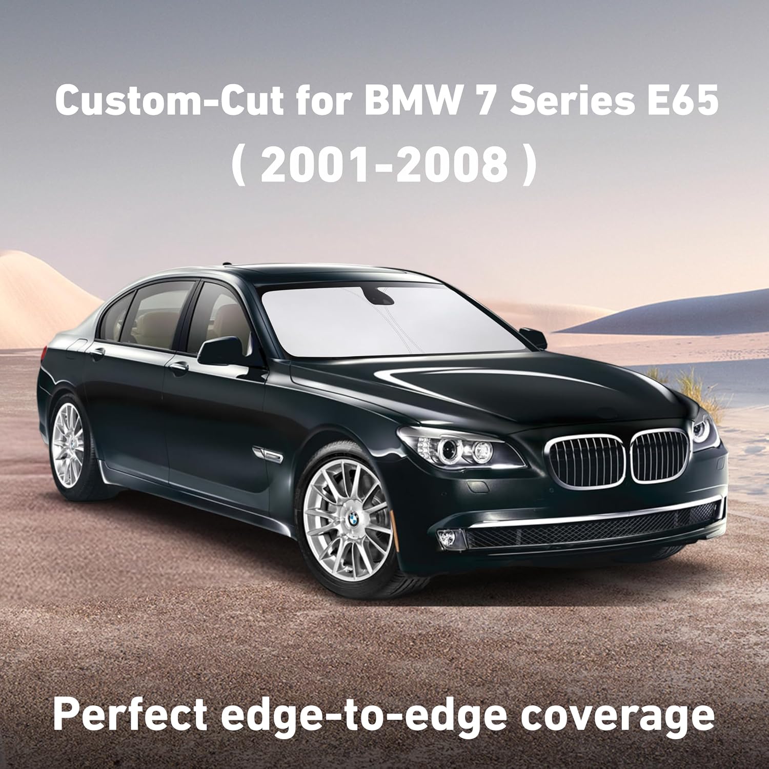 EcoNour Windshield Sunshade Compatible for BMW 7 Series 2001-2005 2006