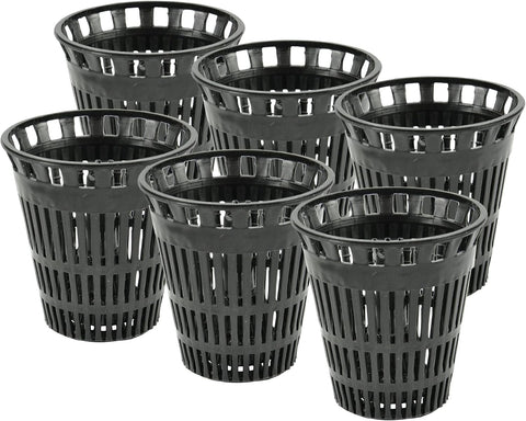 Danco Shower Hair Catcher Baskets, 6-Pack, Black (10739P)