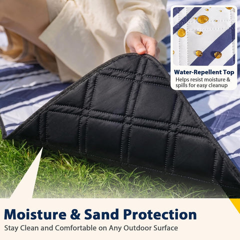 TigeJoy Beach Blanket Waterproof Sandproof Extra Large Picnic Blanket
