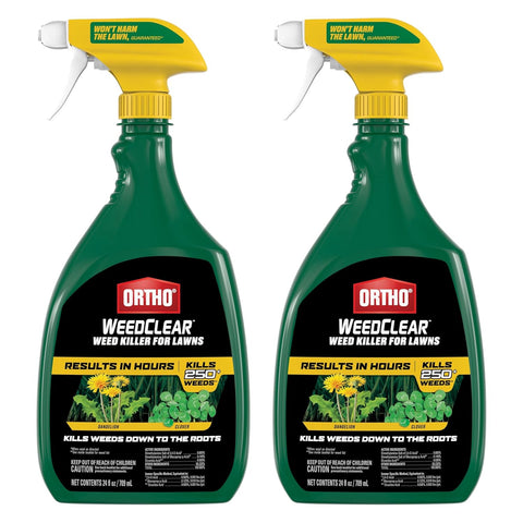 Ortho WeedClear Weed Killer for Lawns Concentrate - Kills Dandelion & Clover, Weed Killer Concentrate, 1 gal. (Pack of 4)