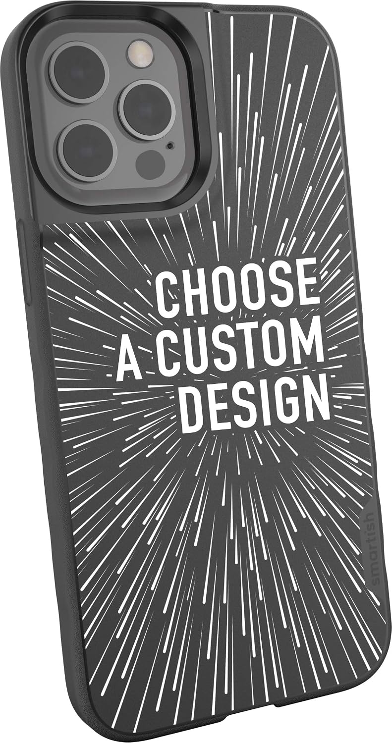Smartish iPhone 12 Pro Max MagSafe Case, Gripmunk, Slim Grip, Custom Print