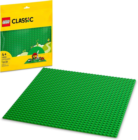 LEGO Classic Green Baseplate 2304 Supplement for Building, Playing, and Displaying Creations, 10in x 10in, Large Building Base Accessory for Kids and Adults (1 Piece)