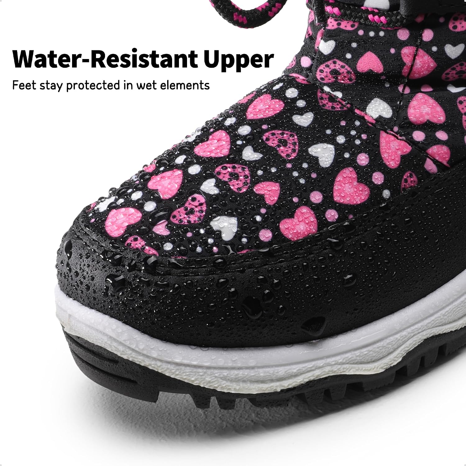 DREAM PAIRS Girls Winter Snow Boots