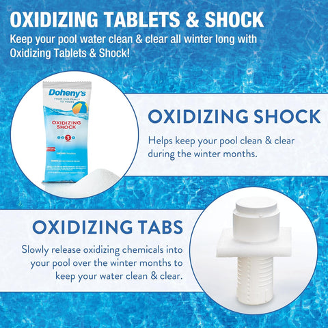 Doheny's Ultimate Pool Closing Kit, Winterizing Chemicals for Above Ground Pools, Inground Pools, Prevents Stains, Rust, Scale, Algae, Treats up to 35,000 Gallons