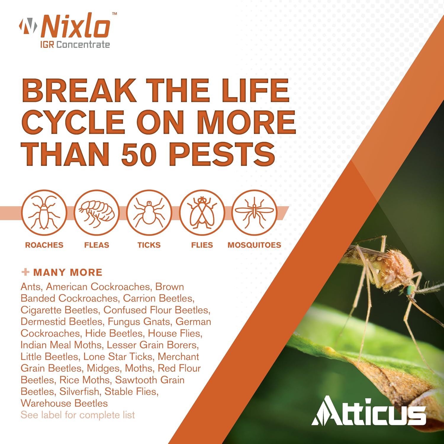 Atticus Nixlo IGR Pyriproxyfen Concentrate (140ml) Insect Growth Regulator