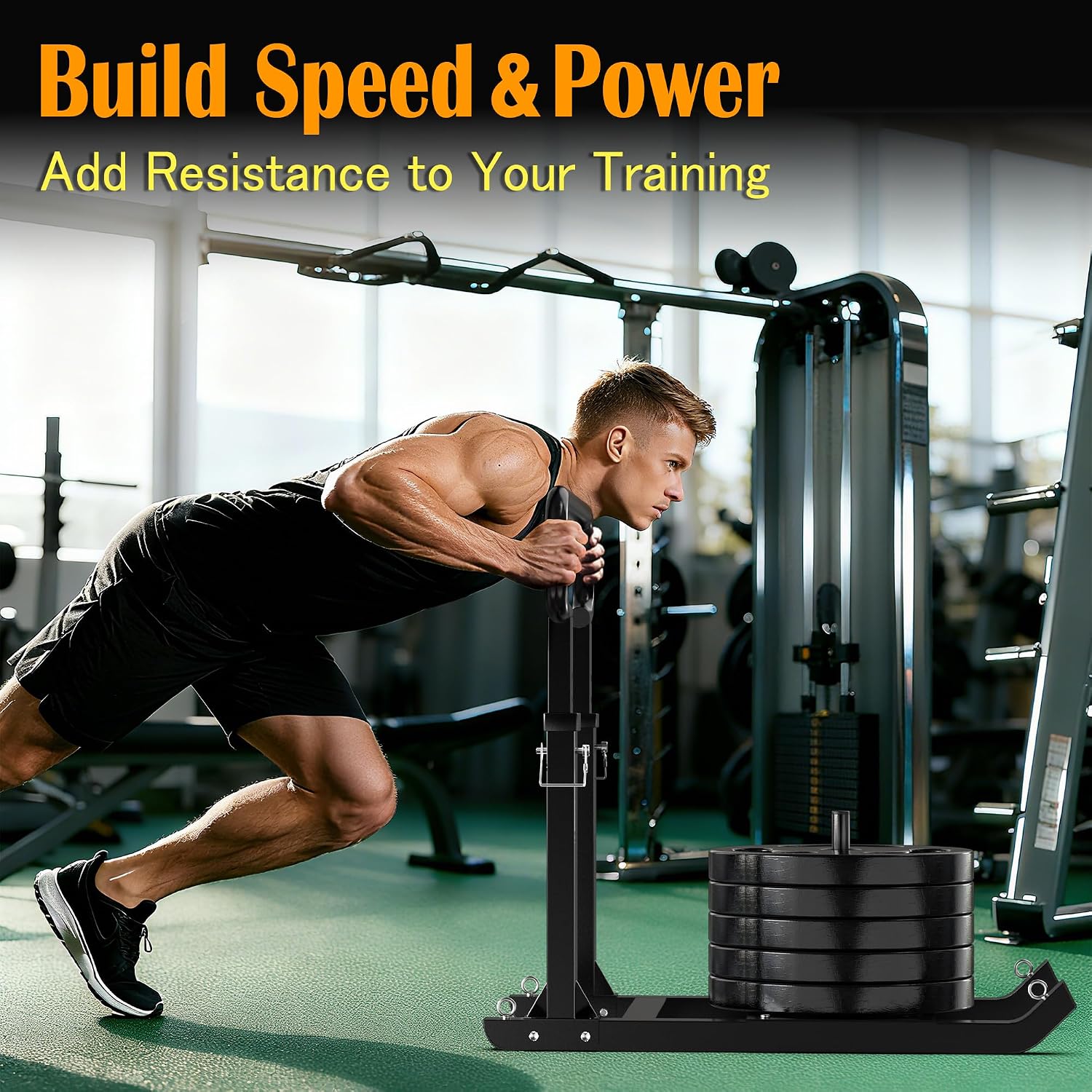 GanFindX Workout Weight Sled for Speed & Athletic Strength Training