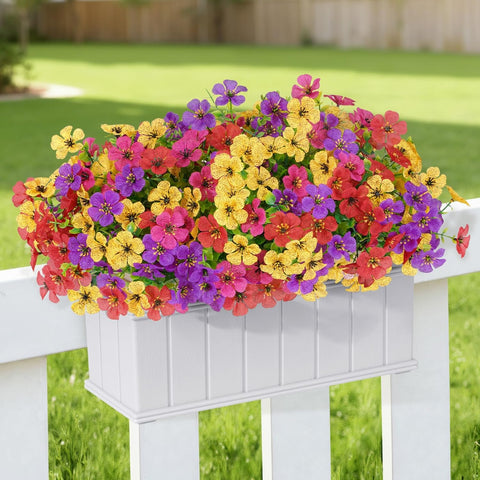 Lifewit Artificial Flowers for Outdoor, Faux Flowers for Garden Decor