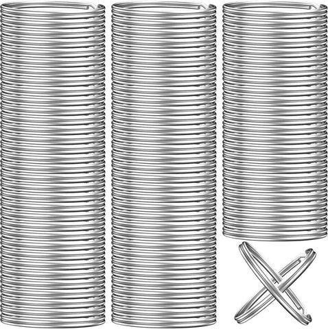 100PCS Key Rings Bulk, Split Key Rings, Keychain Rings and Crafts 1 inch (25mm)