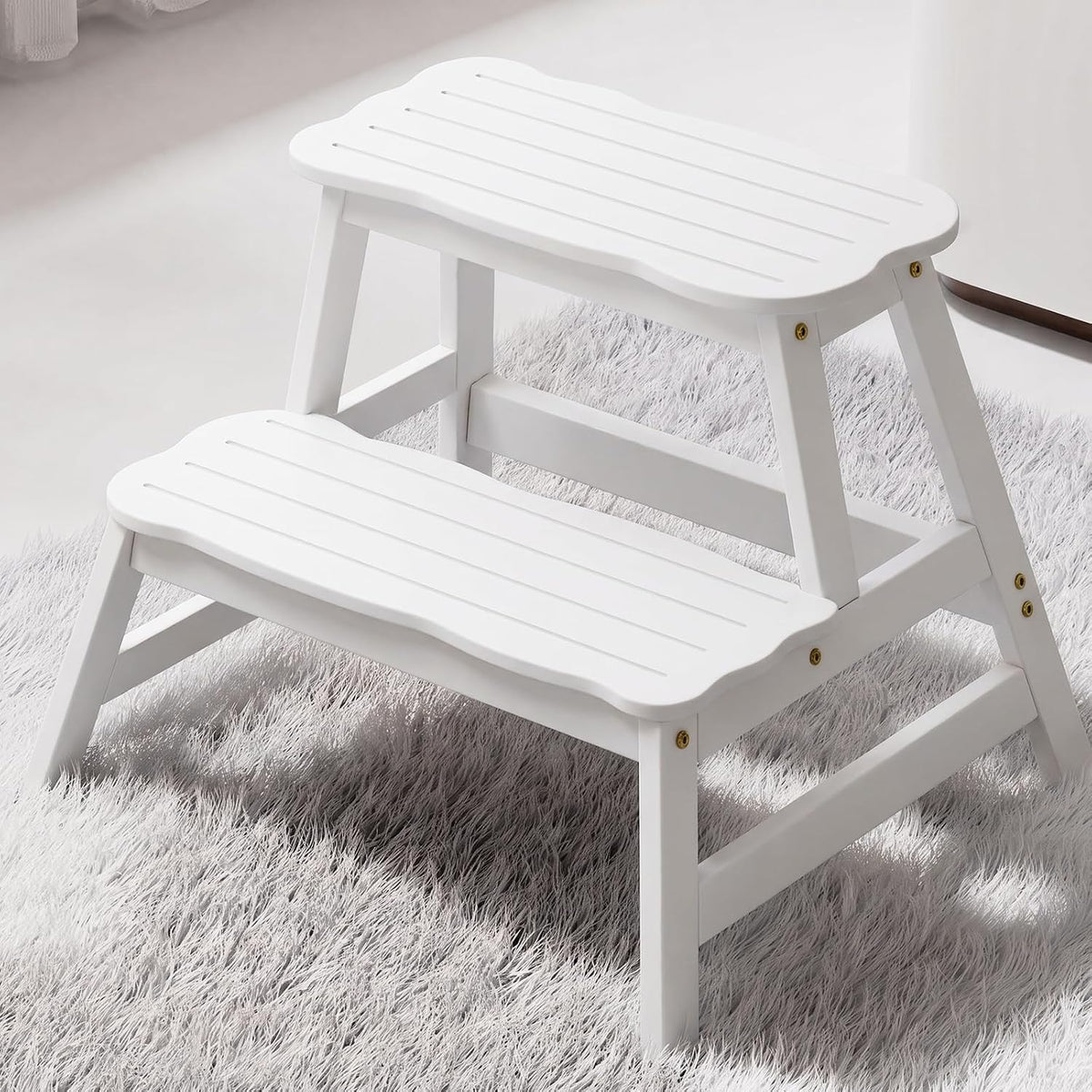 COSYLAND Toddler Step Stool Two Step Stools for Kitchen Helper