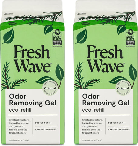 Fresh Wave Odor Eliminator Gel Refill, 2-Pk Original, 63 oz, Odor Absorber