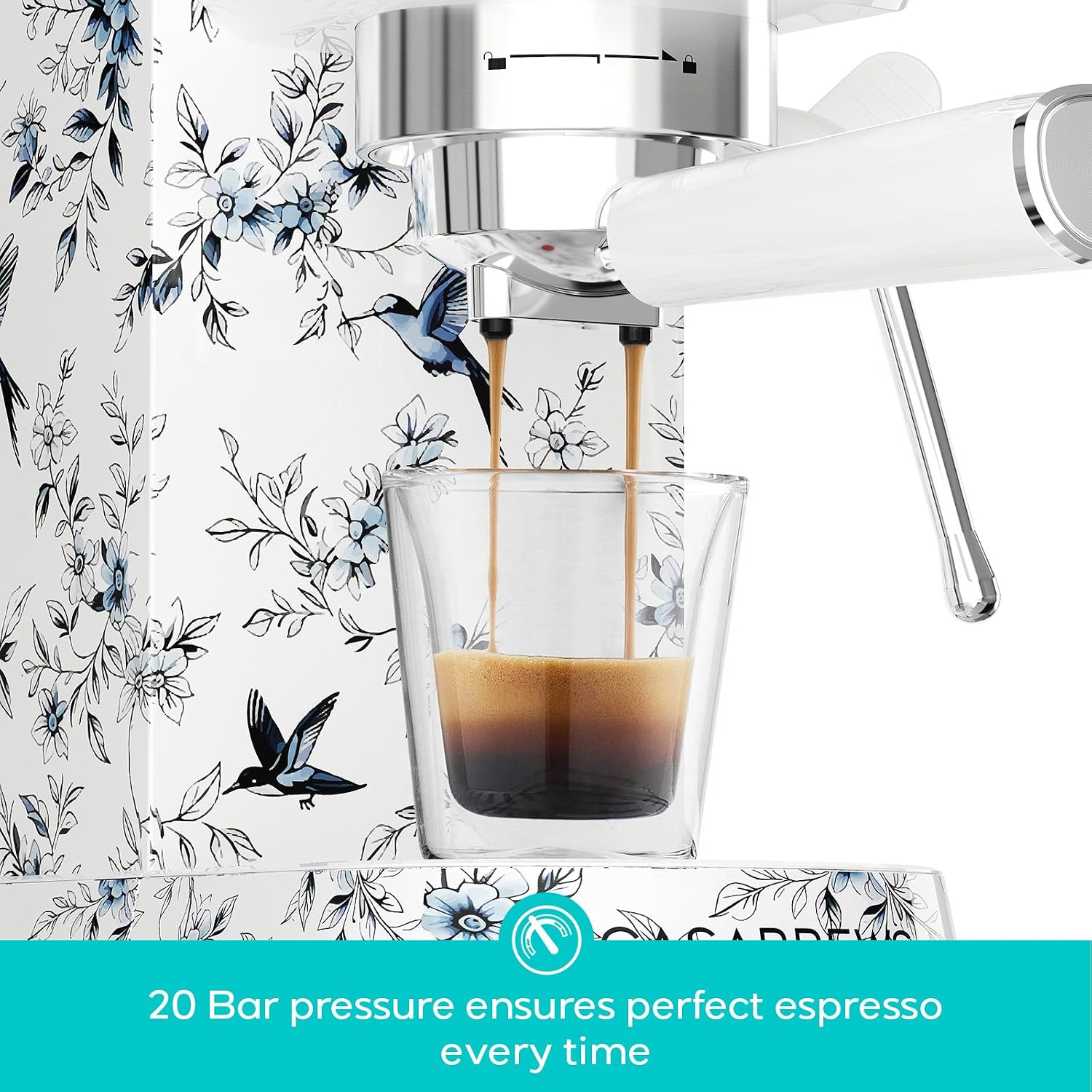 CASABREWS CM5418 Espresso Machine, Espresso Coffee Maker with Milk Frother