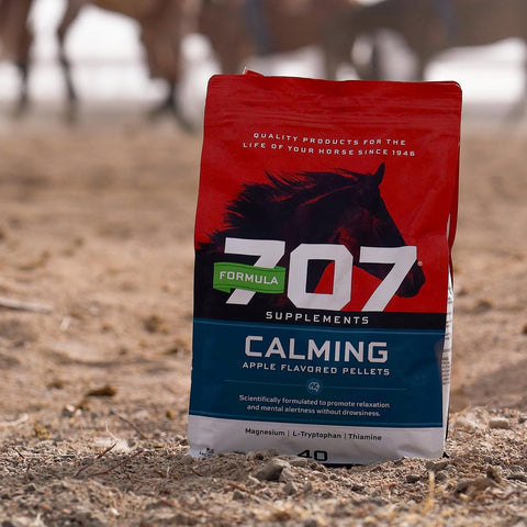 Formula 707 Calming Supplement for Horses, 10 lb, 80 Servings – Focus Aid