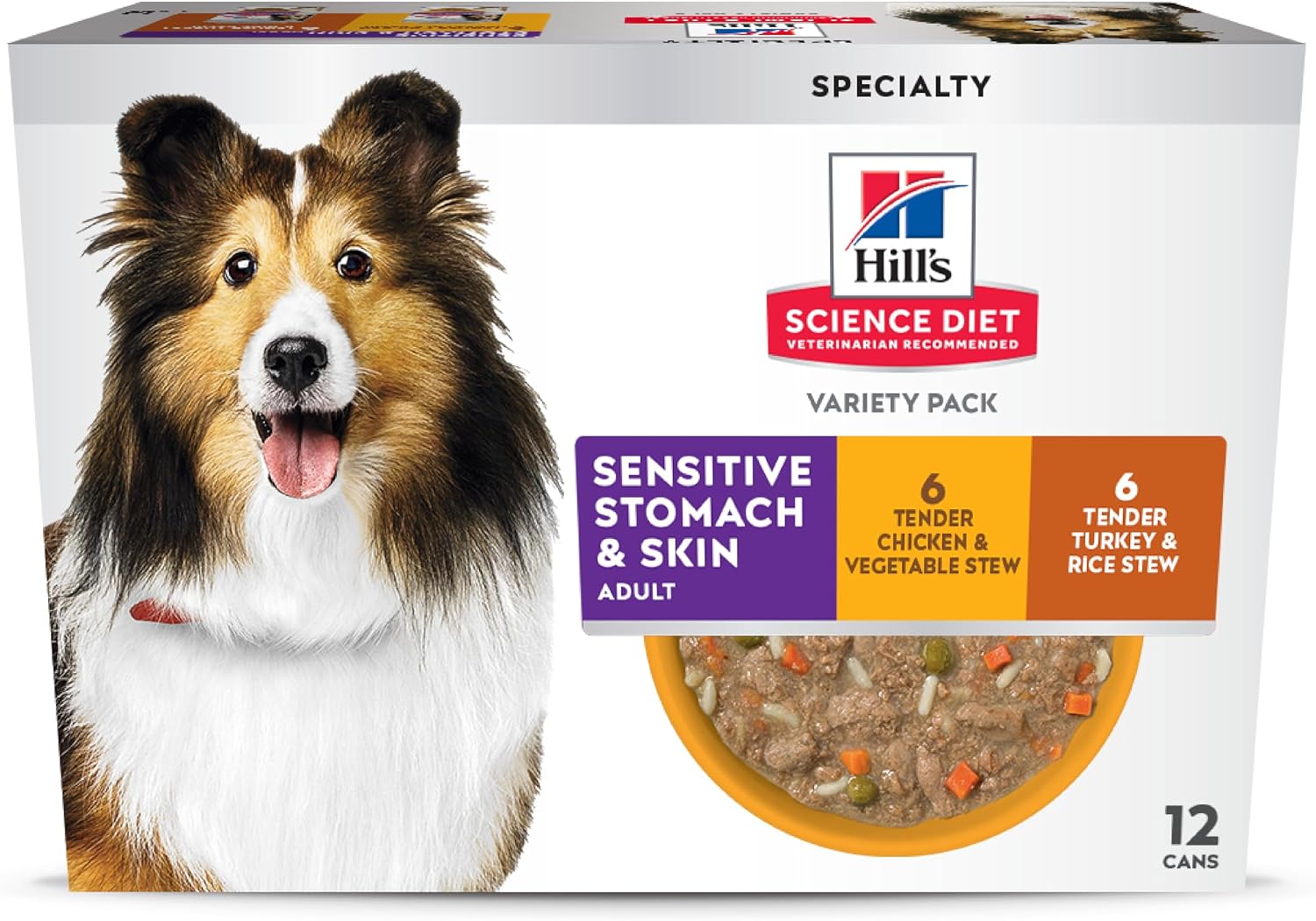 Hill's Science Diet Sensitive Stomach & Skin Wet Dog Food Variety Pack