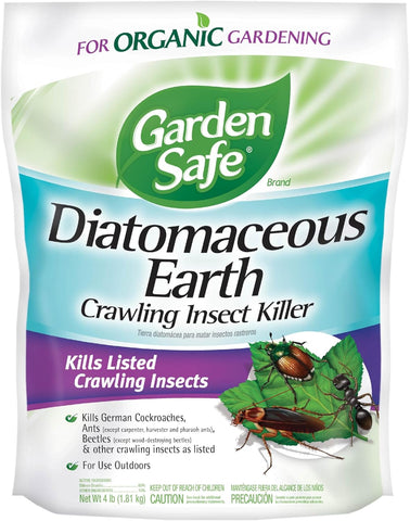 Garden Safe Crawling Insect Killer with Diatomaceous Earth, 4 Lb