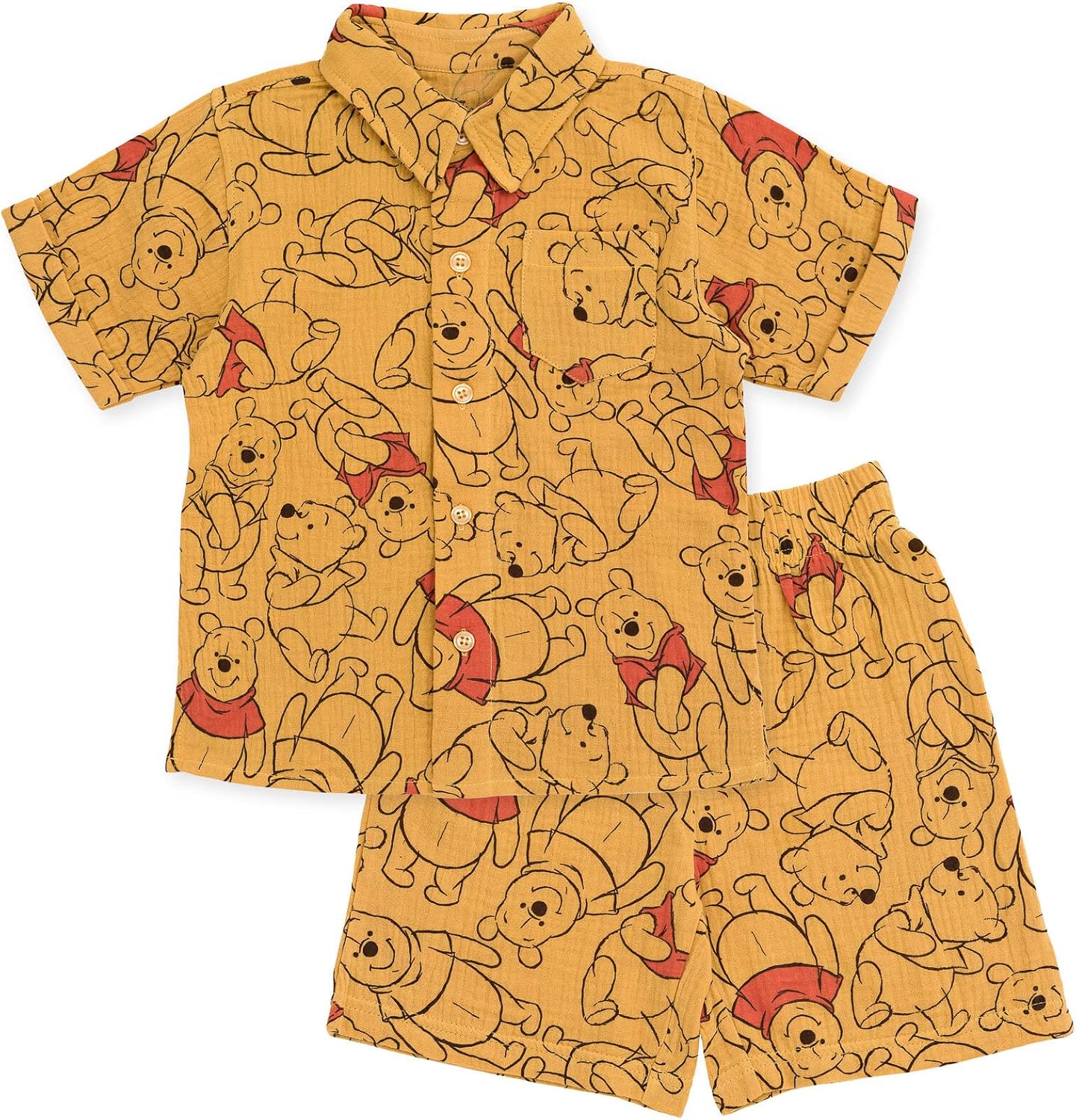 Disney Winnie the Pooh Mickey Mouse Outfit Set Shortall Dress Newborn to Little Kid