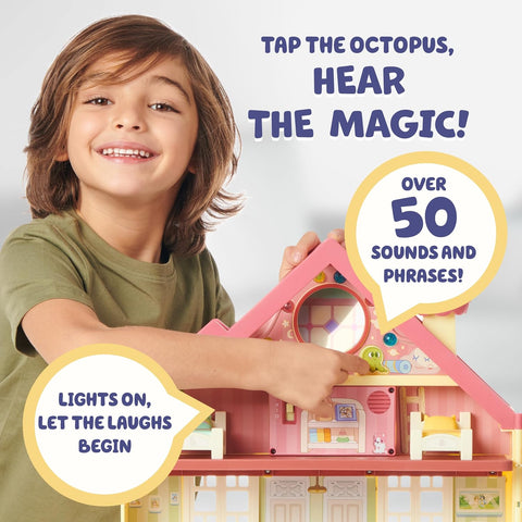 Bluey XL House Playset, Interactive Lights, Sounds & Dance Floor