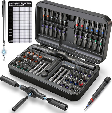 KELIN 68 IN 1 Magnetic Ratchet Screwdriver Set with Detachable T Handle