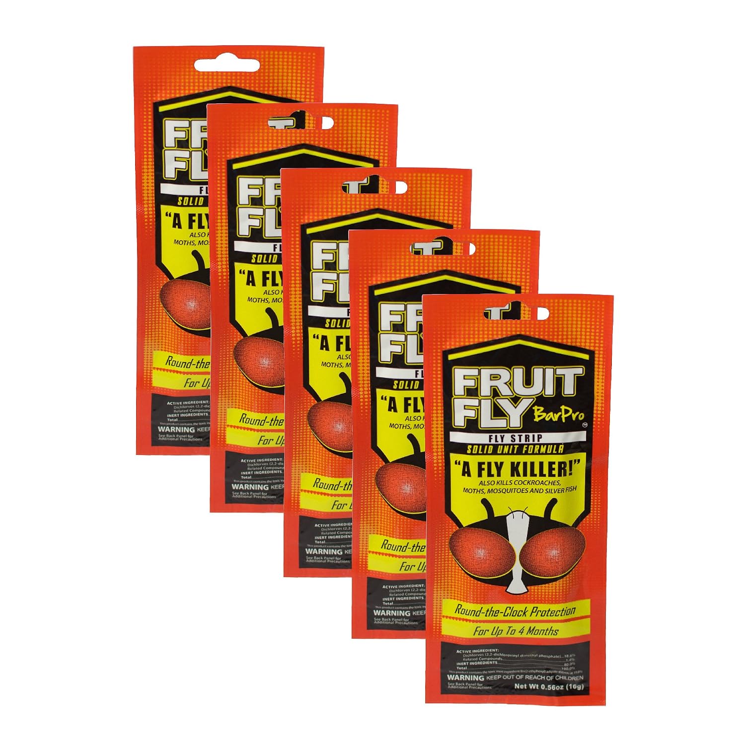 Fruit Fly BarPro – 4 Month Protection Against Flies, Cockroaches, Mosquitos & Other Pests – Portable for Indoor & Outdoor Use