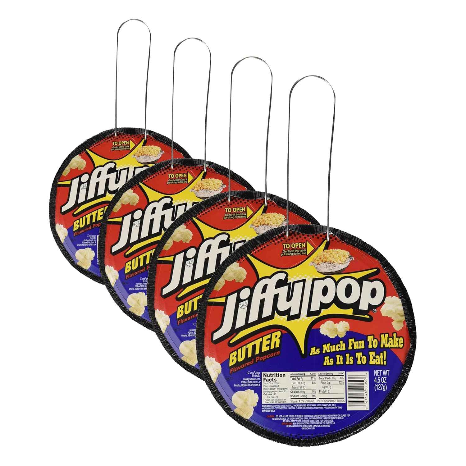 Jiffy Pop Butter-Flavored Popcorn, 4.5-Ounce Units (Pack of 24)